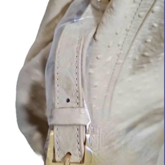 SALE ~ GILI Roma Ostrich Embossed Leather Tote Crossbody Bag Weekend  NWT - Picture 5 of 13